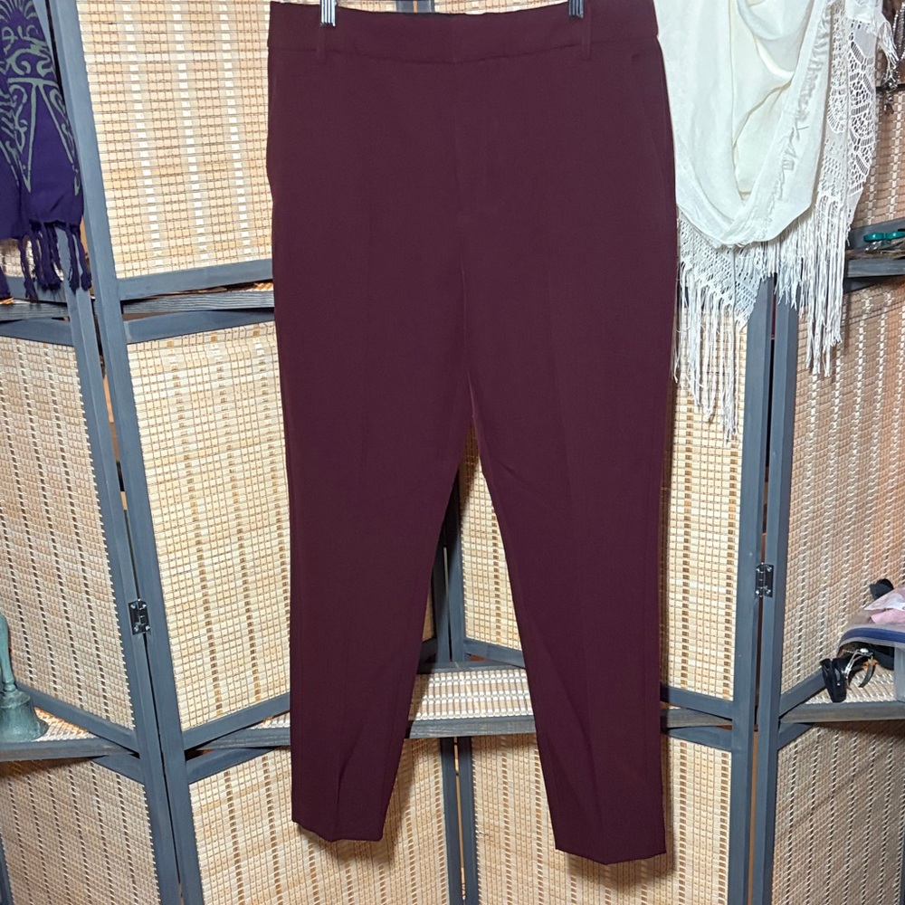 Nine West Burgundy Skinny Pants